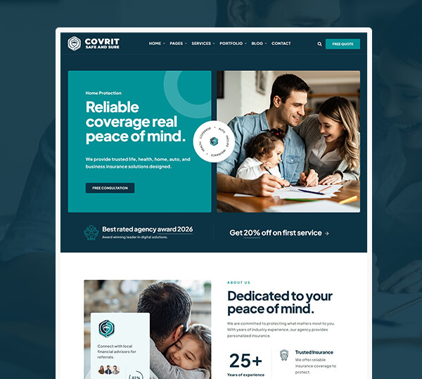 Insurance Agency WordPress Theme