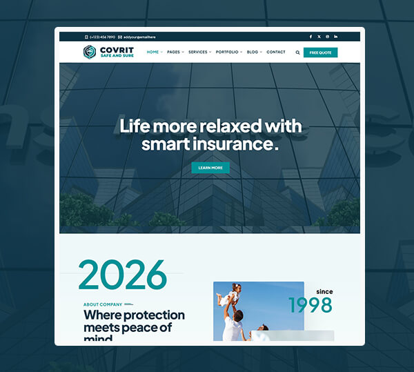 Insurance Agency WordPress Theme