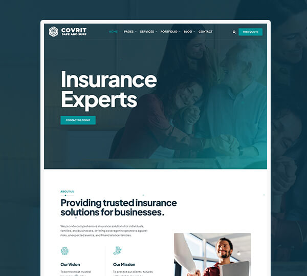 Insurance Agency WordPress Theme