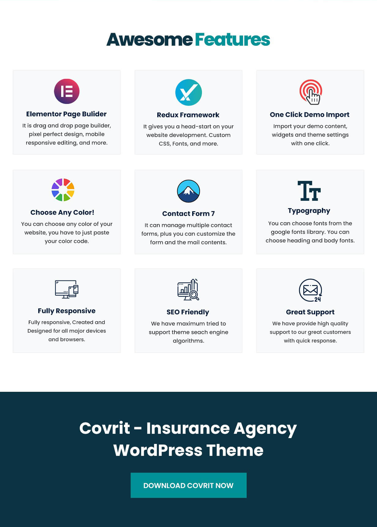 Covrit - Insurance Agency WordPress Theme